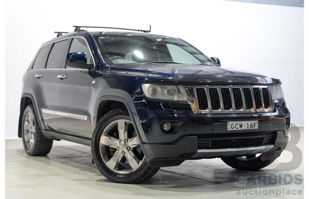 01/2013 Jeep Grand Cherokee Limited (4x4) WK MY13 4d Wagon Blue Turbo Diesel 3.0L