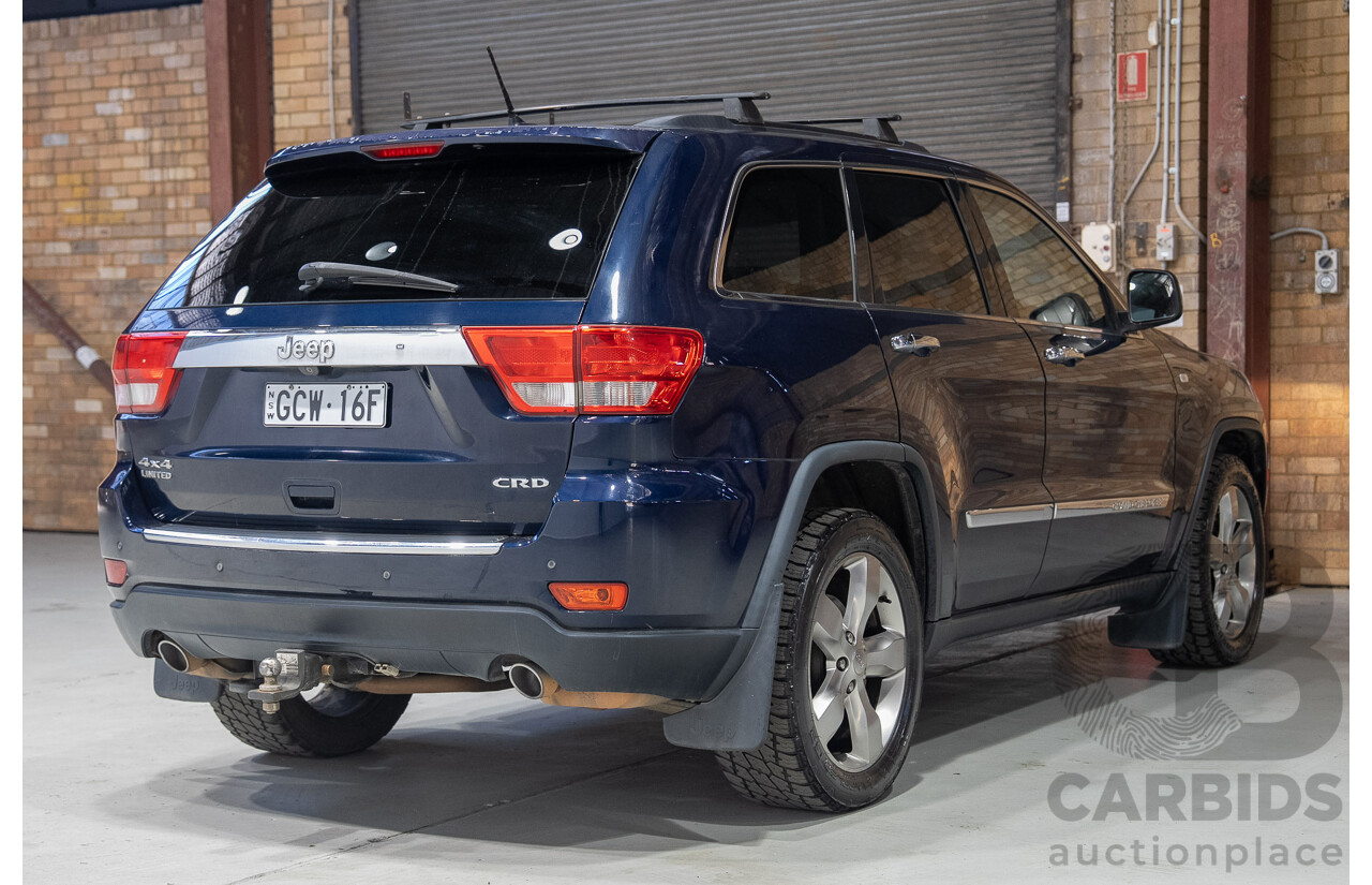01/2013 Jeep Grand Cherokee Limited (4x4) WK MY13 4d Wagon Blue Turbo Diesel 3.0L
