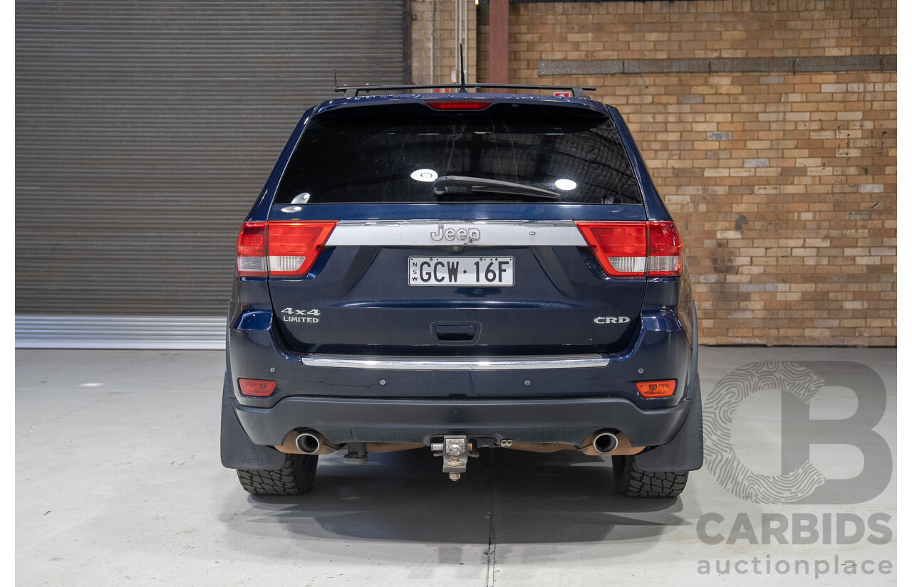 01/2013 Jeep Grand Cherokee Limited (4x4) WK MY13 4d Wagon Blue Turbo Diesel 3.0L