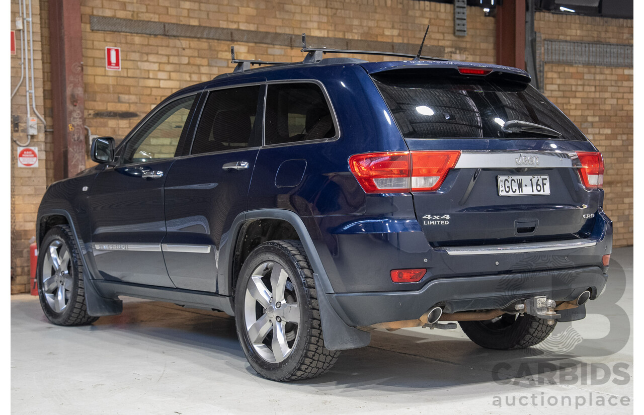 01/2013 Jeep Grand Cherokee Limited (4x4) WK MY13 4d Wagon Blue Turbo Diesel 3.0L