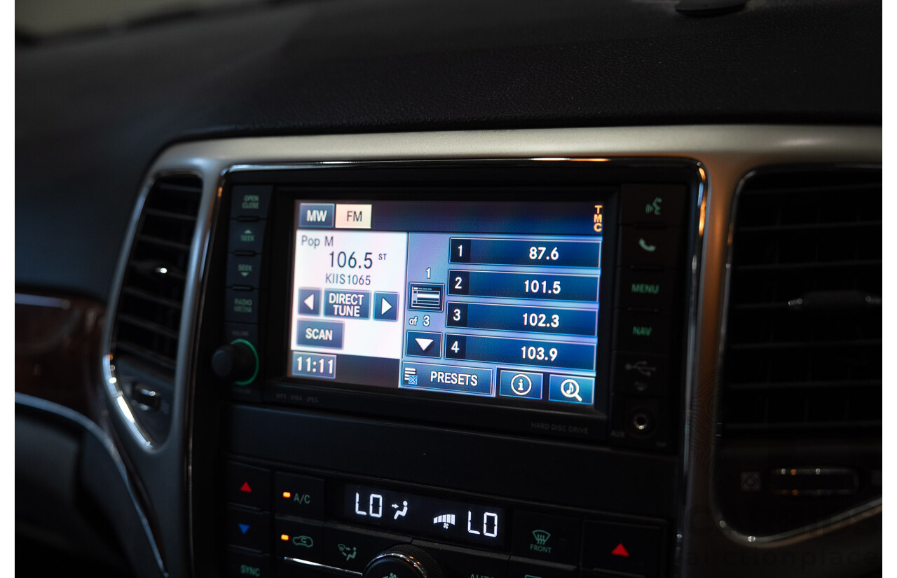 01/2013 Jeep Grand Cherokee Limited (4x4) WK MY13 4d Wagon Blue Turbo Diesel 3.0L