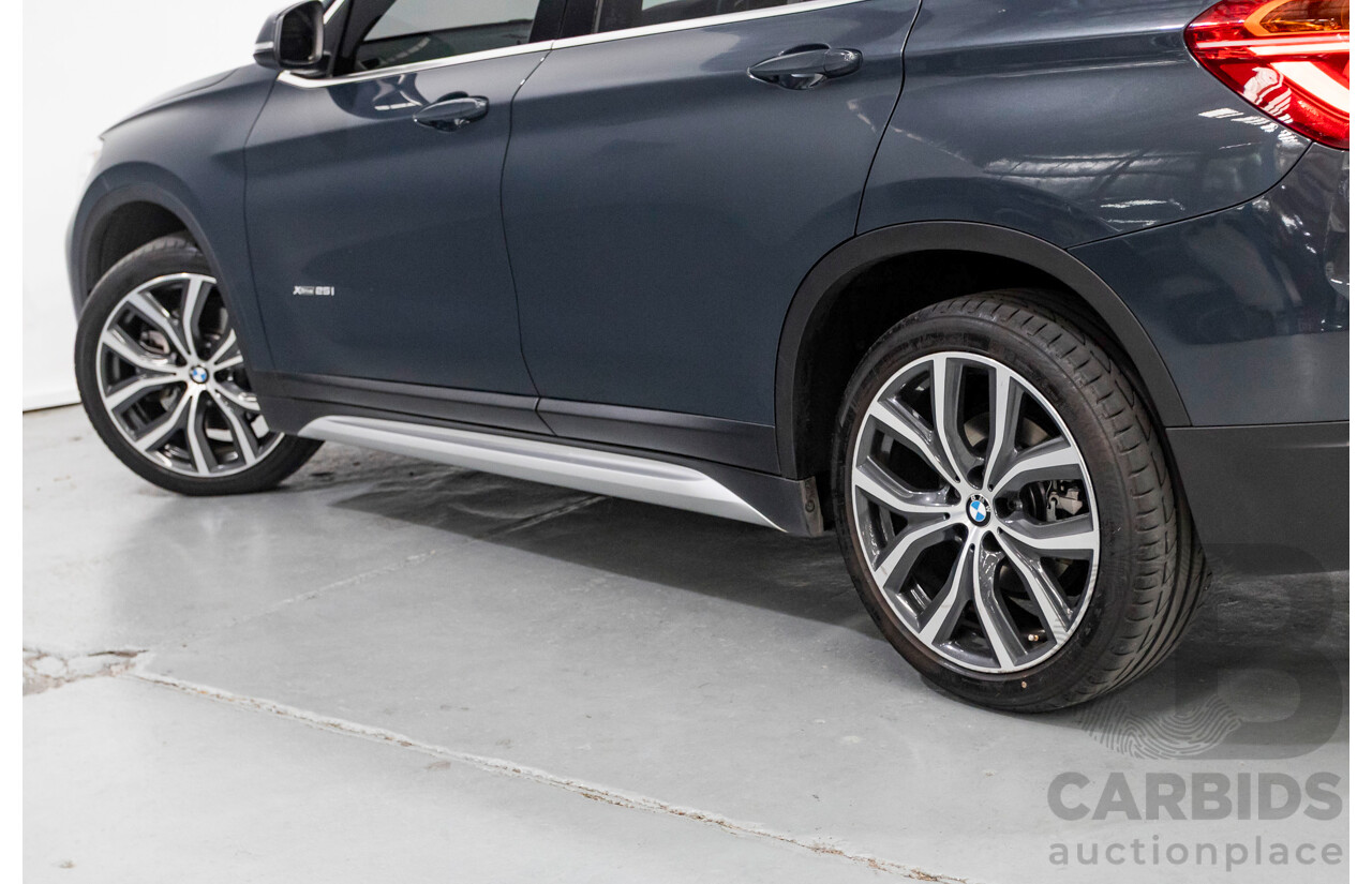 2/2018 BMW X1 xDrive 25i (AWD) F48 MY17 4d Wagon Atlantic Grey Metallic Turbo 2.0L
