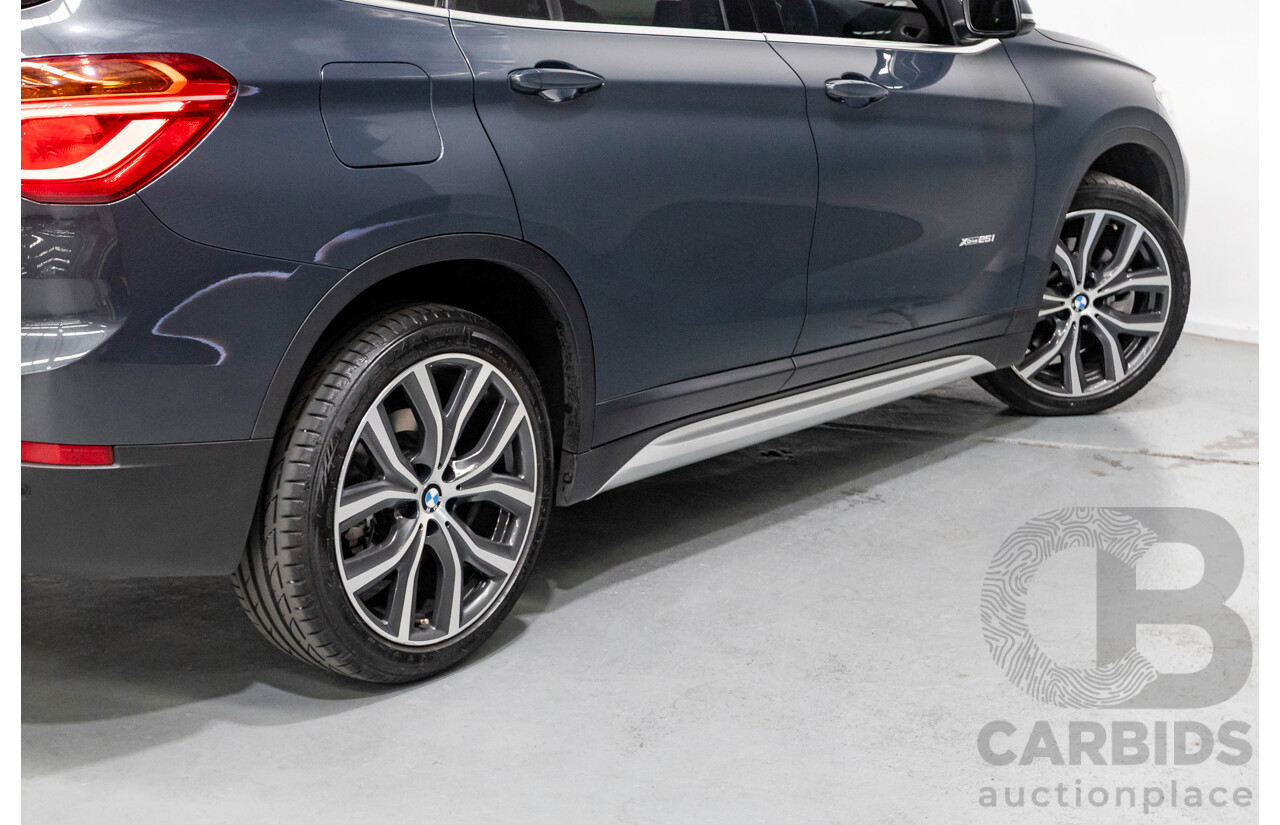 2/2018 BMW X1 xDrive 25i (AWD) F48 MY17 4d Wagon Atlantic Grey Metallic Turbo 2.0L