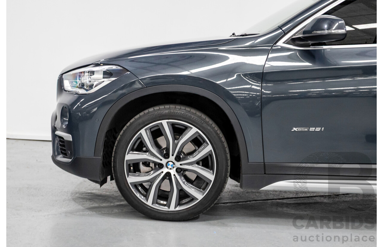 2/2018 BMW X1 xDrive 25i (AWD) F48 MY17 4d Wagon Atlantic Grey Metallic Turbo 2.0L