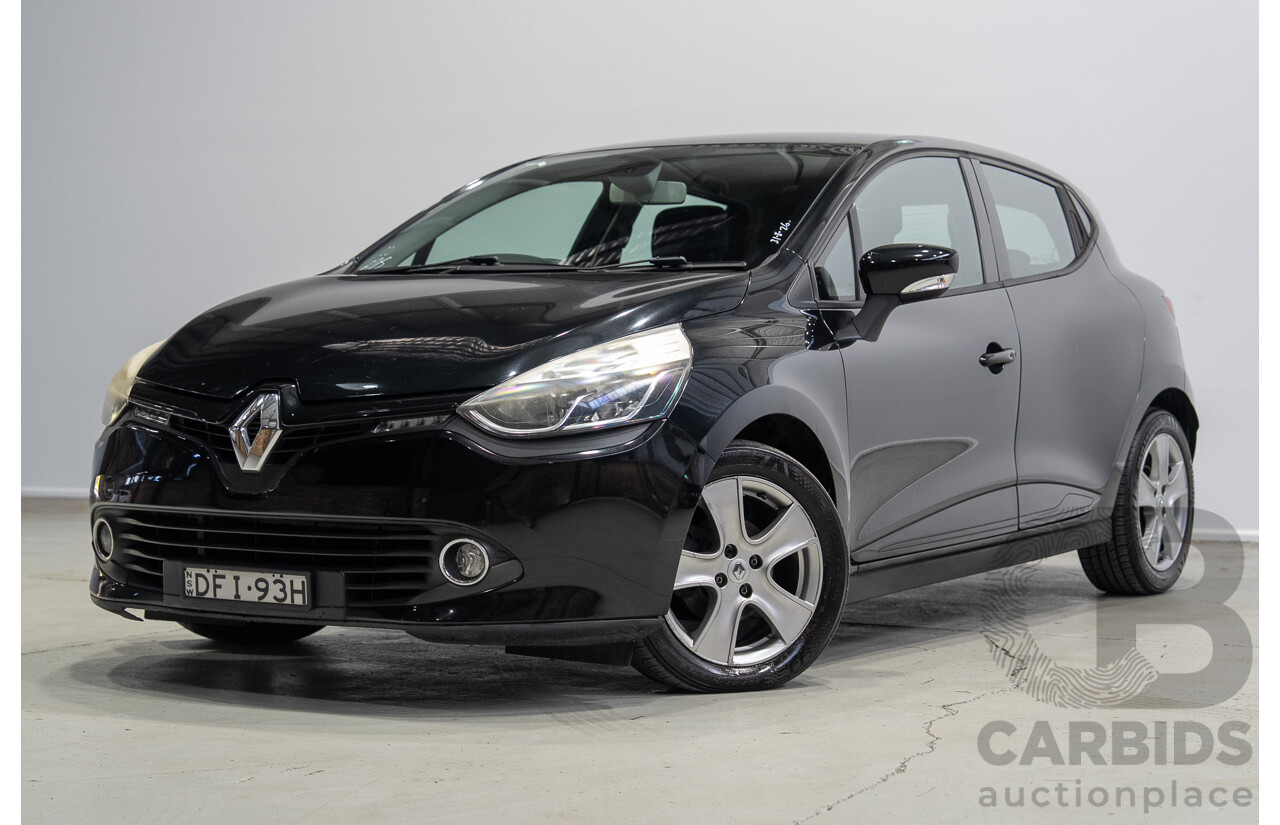 04/2016 Renault Clio Expression X98 5d Hatchback Black Turbo 1.2L
