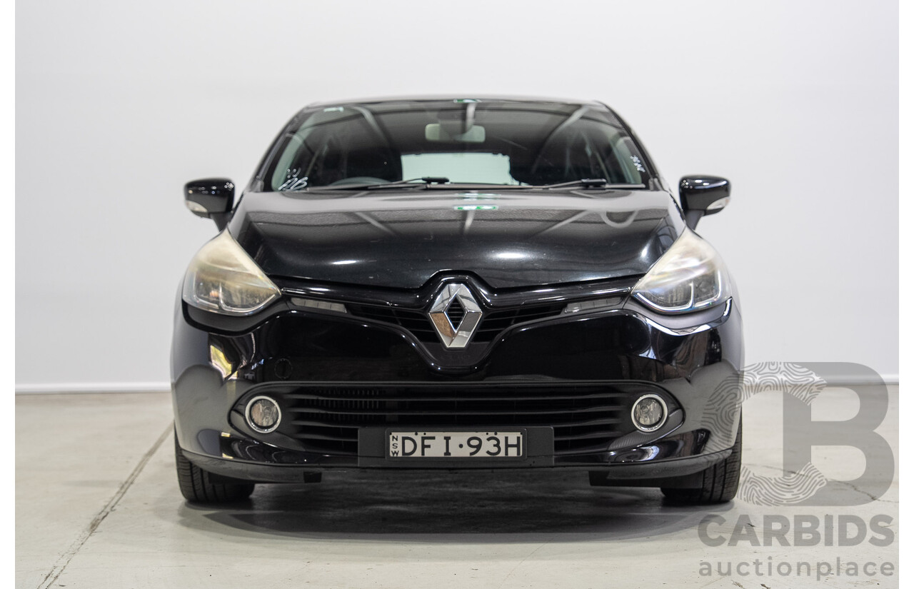 04/2016 Renault Clio Expression X98 5d Hatchback Black Turbo 1.2L