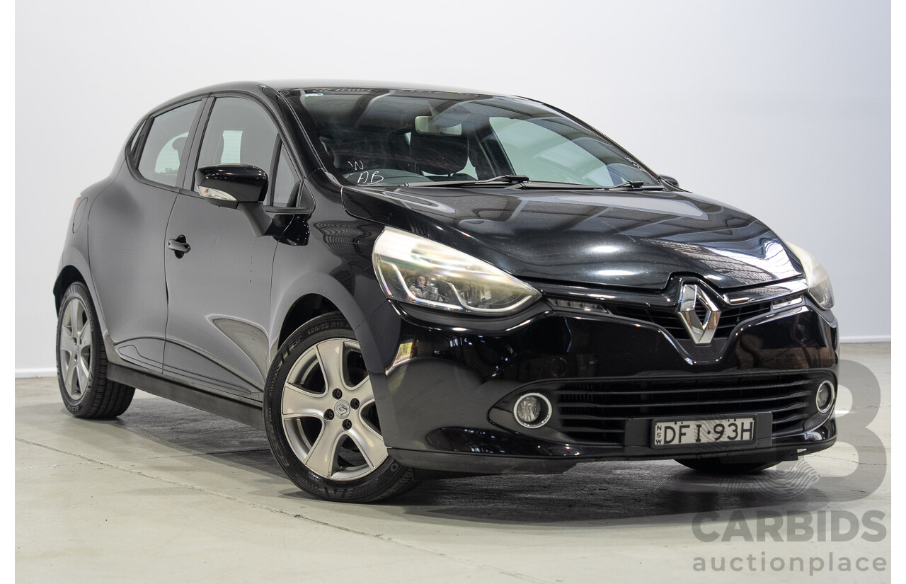 04/2016 Renault Clio Expression X98 5d Hatchback Black Turbo 1.2L