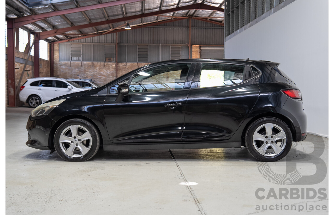 04/2016 Renault Clio Expression X98 5d Hatchback Black Turbo 1.2L