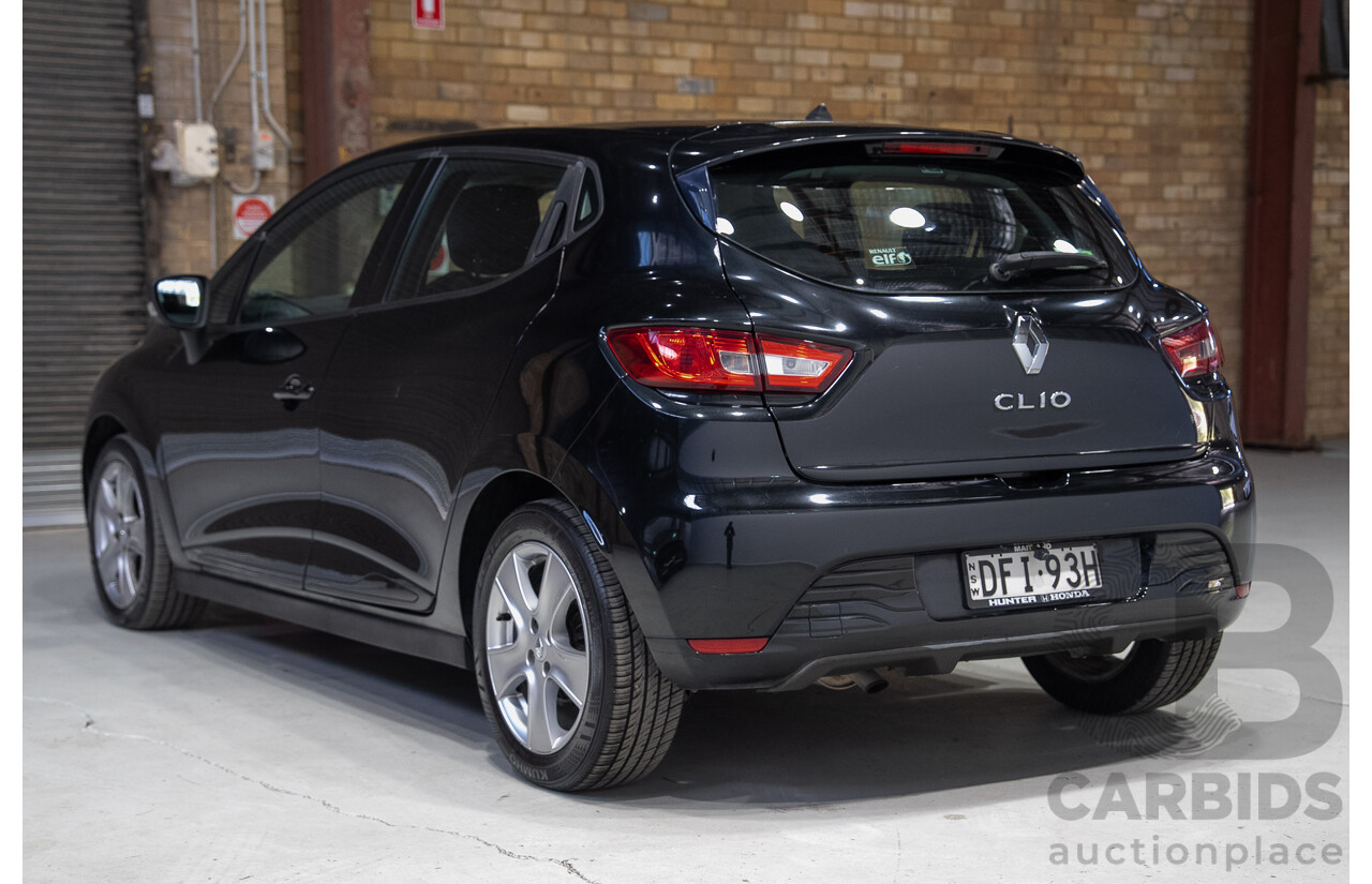 04/2016 Renault Clio Expression X98 5d Hatchback Black Turbo 1.2L