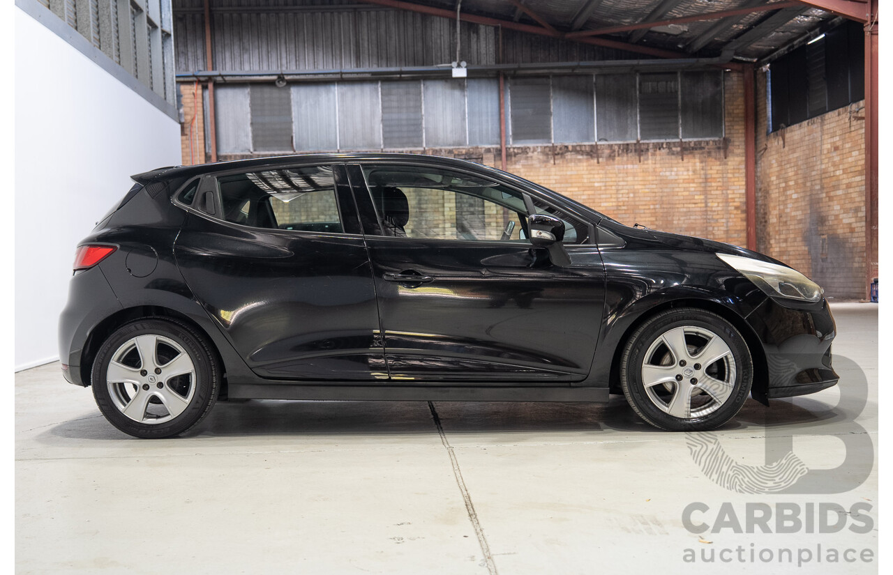 04/2016 Renault Clio Expression X98 5d Hatchback Black Turbo 1.2L