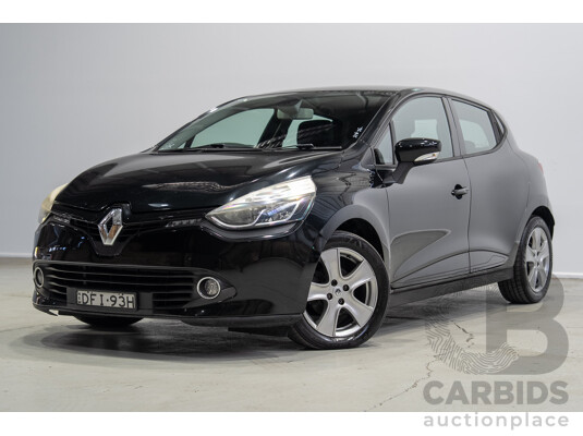 04/2016 Renault Clio Expression X98 5d Hatchback Black Turbo 1.2L