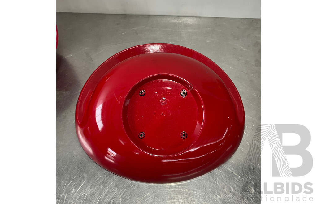 Red Bar Stool - Seat Shells - LOT of 3
