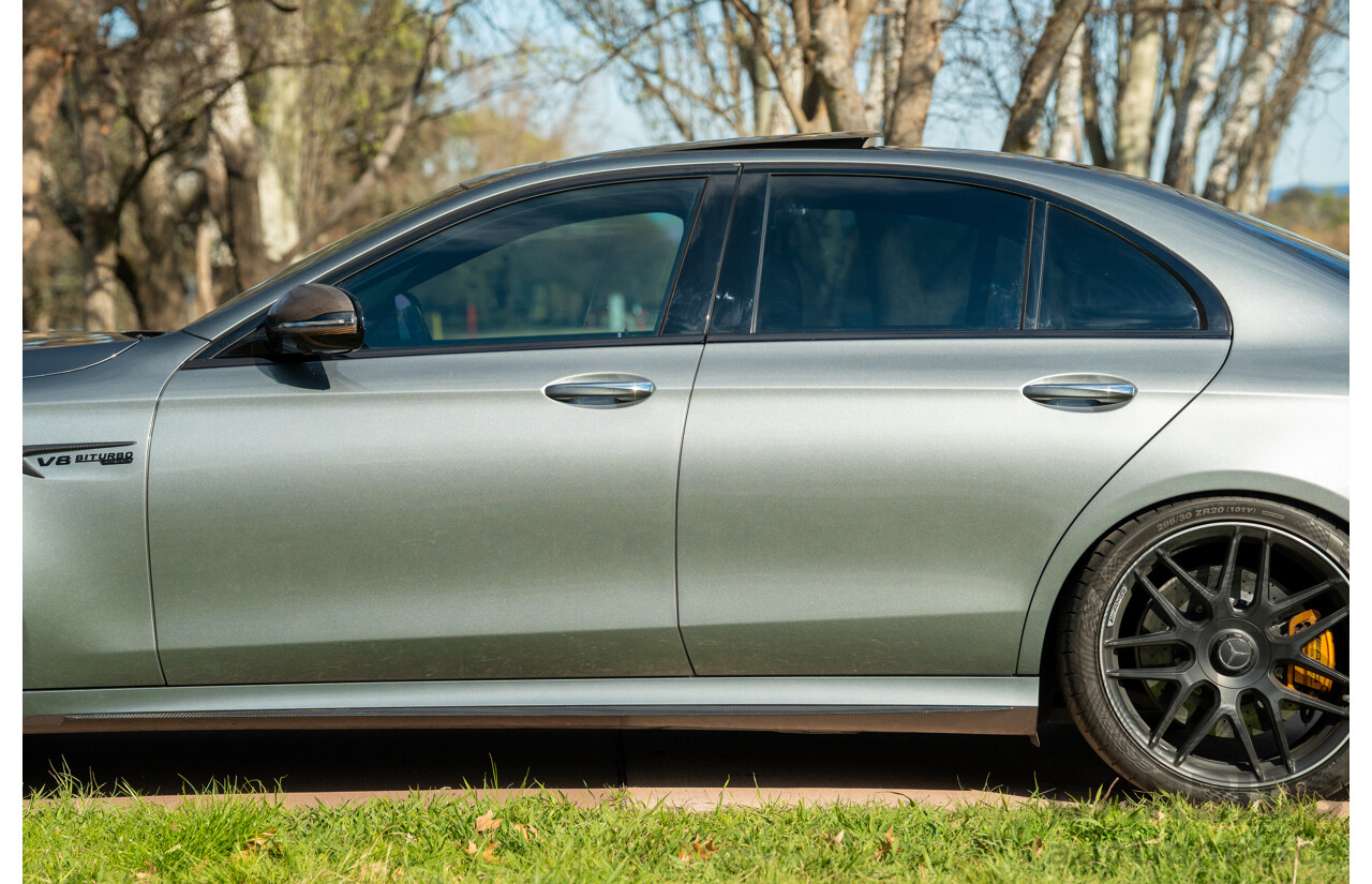 08/2018 Mercedes Benz E63 S AMG 4Matic+ (AWD) MY18 W213 4d Sedan Selenite Grey Metallic Twin Turbo V8 4.0L