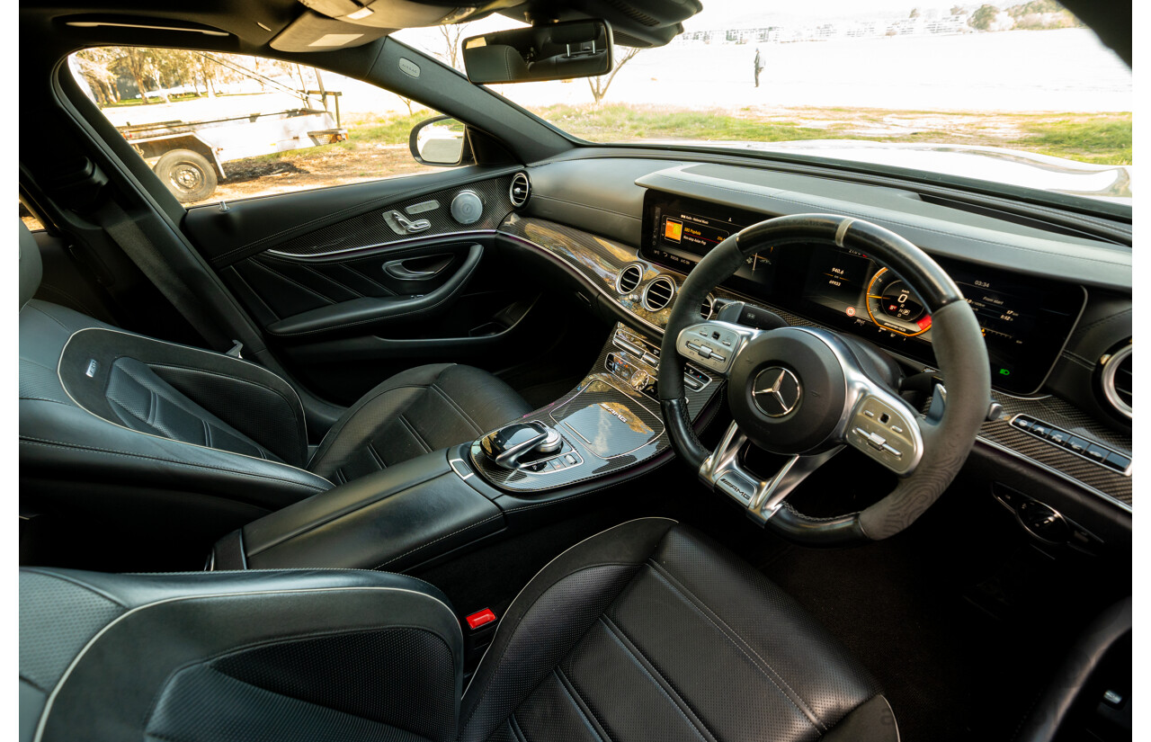 08/2018 Mercedes Benz E63 S AMG 4Matic+ (AWD) MY18 W213 4d Sedan Selenite Grey Metallic Twin Turbo V8 4.0L