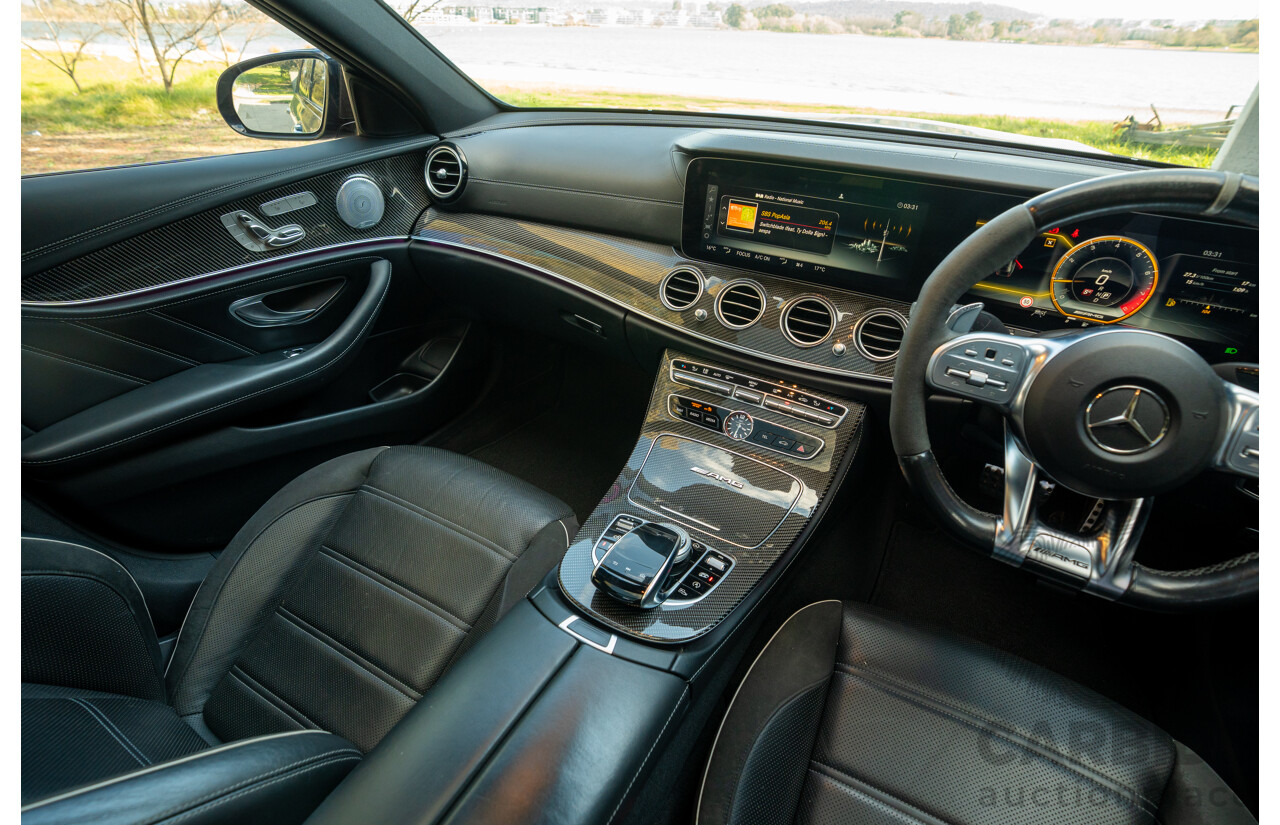 08/2018 Mercedes Benz E63 S AMG 4Matic+ (AWD) MY18 W213 4d Sedan Selenite Grey Metallic Twin Turbo V8 4.0L