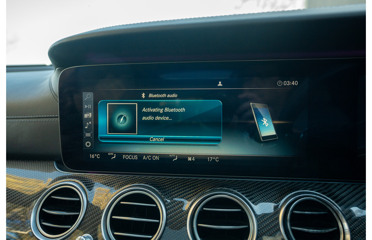 08/2018 Mercedes Benz E63 S AMG 4Matic+ (AWD) MY18 W213 4d Sedan Selenite Grey Metallic Twin Turbo V8 4.0L