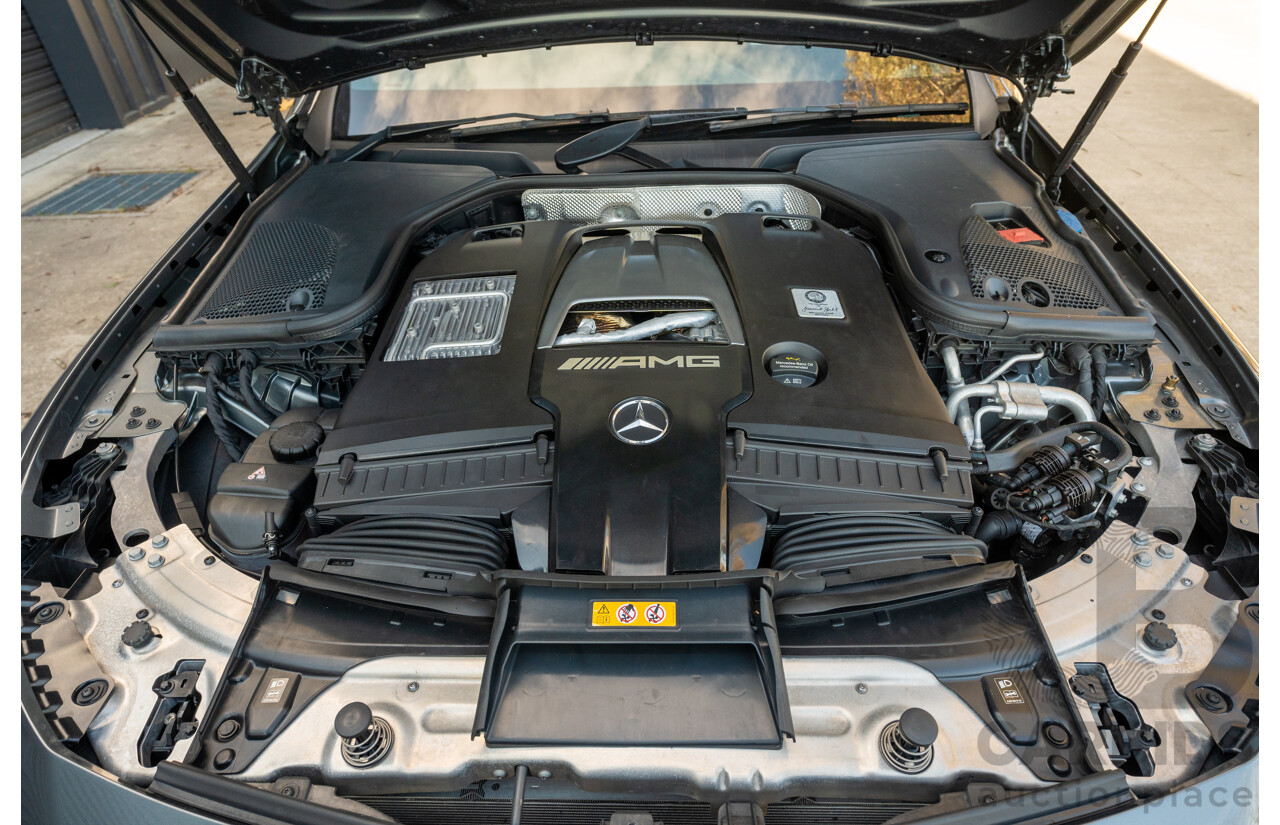 08/2018 Mercedes Benz E63 S AMG 4Matic+ (AWD) MY18 W213 4d Sedan Selenite Grey Metallic Twin Turbo V8 4.0L