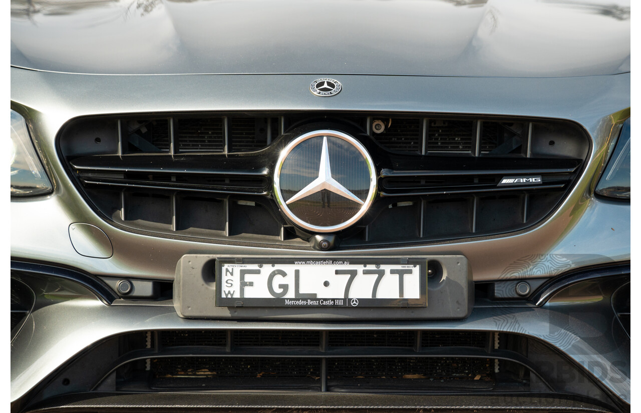08/2018 Mercedes Benz E63 S AMG 4Matic+ (AWD) MY18 W213 4d Sedan Selenite Grey Metallic Twin Turbo V8 4.0L