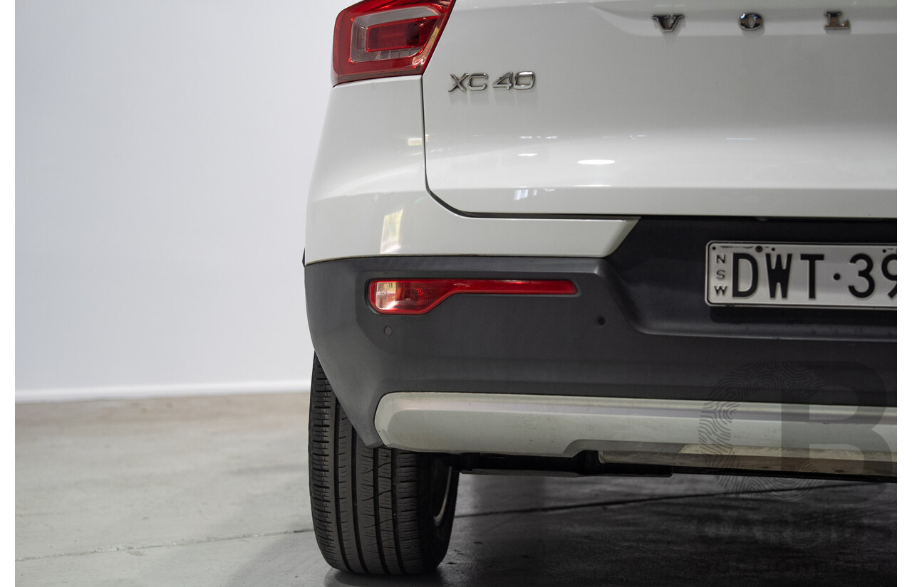 07/2018 Volvo Xc40 T4 Momentum (FWD) 536 MY19 4d Wagon White Turbo 2.0L