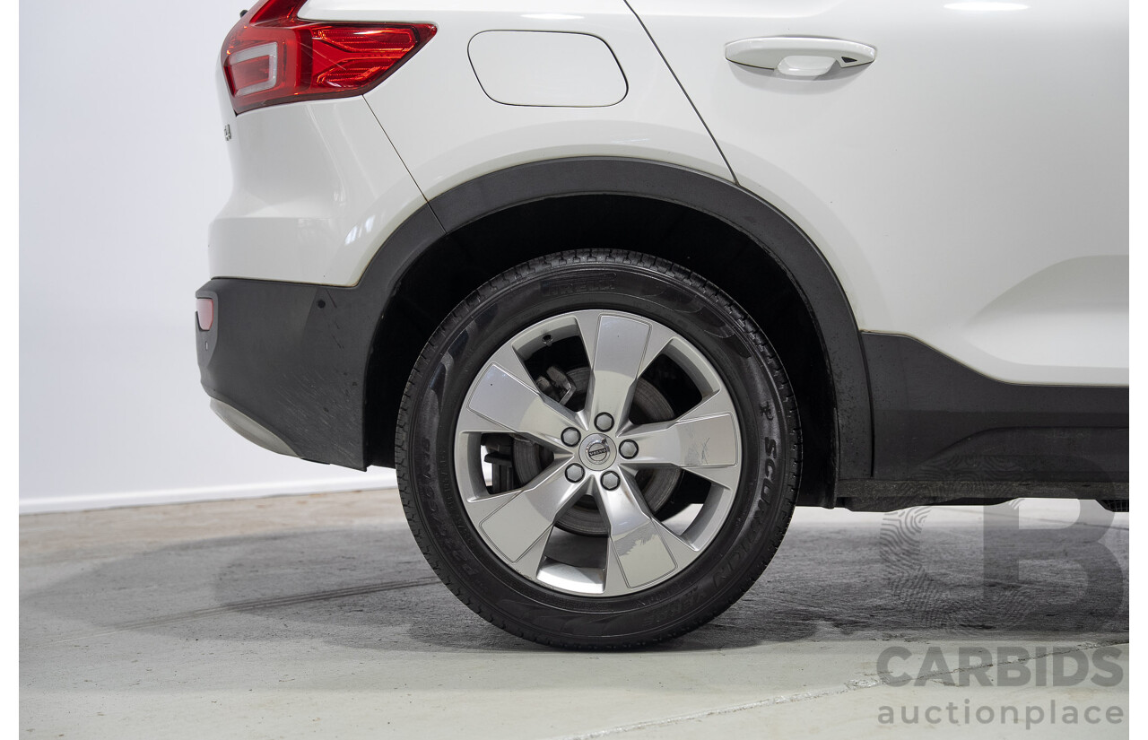 07/2018 Volvo Xc40 T4 Momentum (FWD) 536 MY19 4d Wagon White Turbo 2.0L