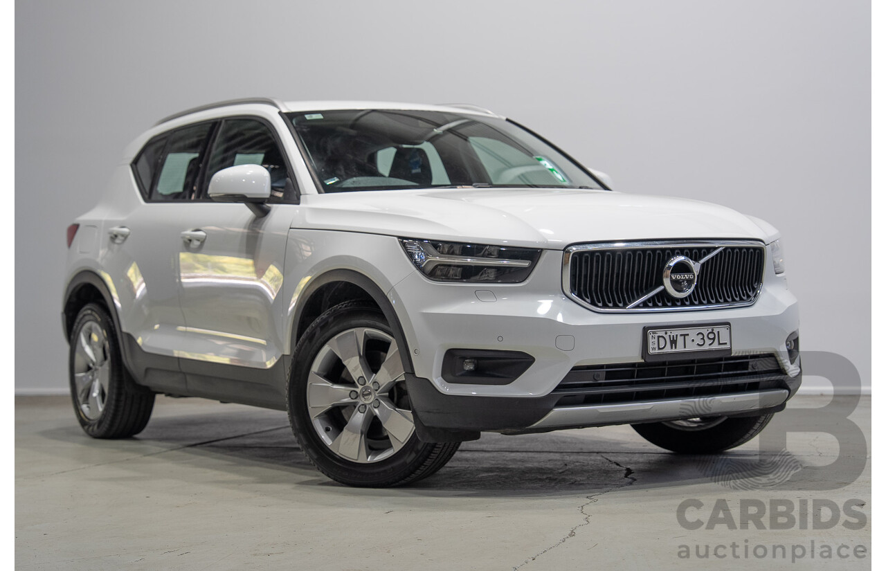 07/2018 Volvo Xc40 T4 Momentum (FWD) 536 MY19 4d Wagon White Turbo 2.0L