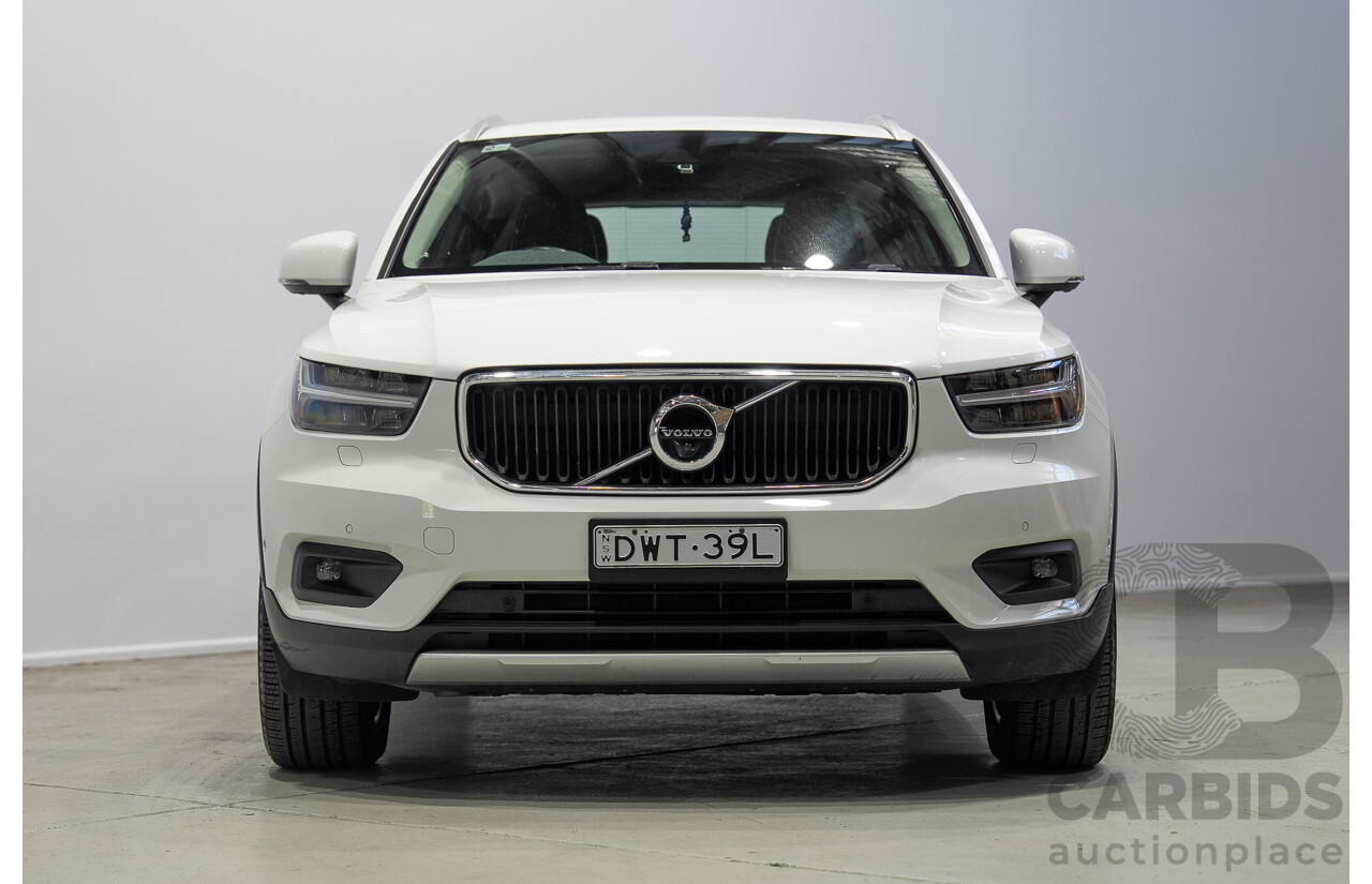 07/2018 Volvo Xc40 T4 Momentum (FWD) 536 MY19 4d Wagon White Turbo 2.0L