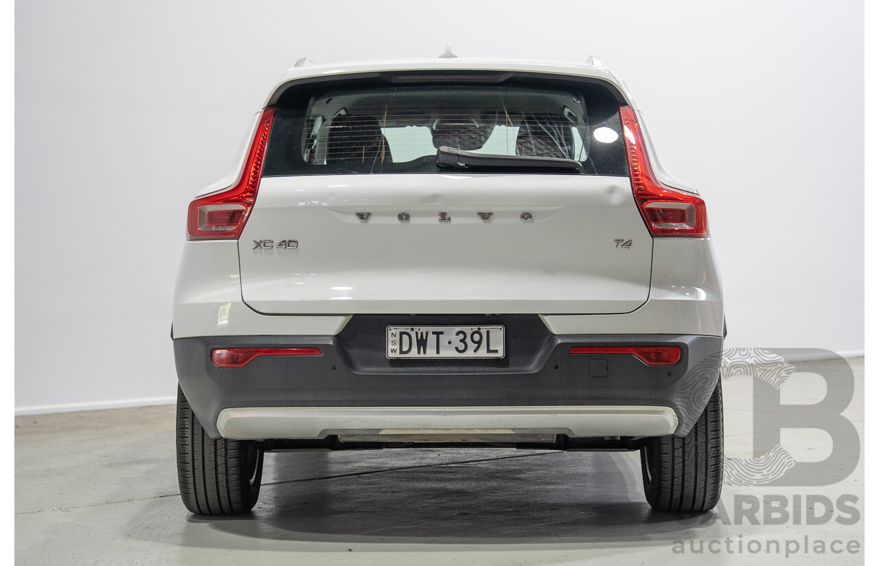 07/2018 Volvo Xc40 T4 Momentum (FWD) 536 MY19 4d Wagon White Turbo 2.0L