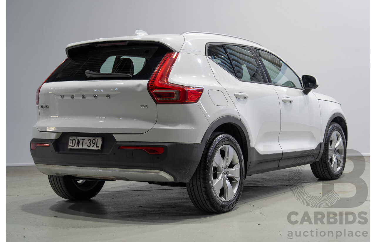 07/2018 Volvo Xc40 T4 Momentum (FWD) 536 MY19 4d Wagon White Turbo 2.0L