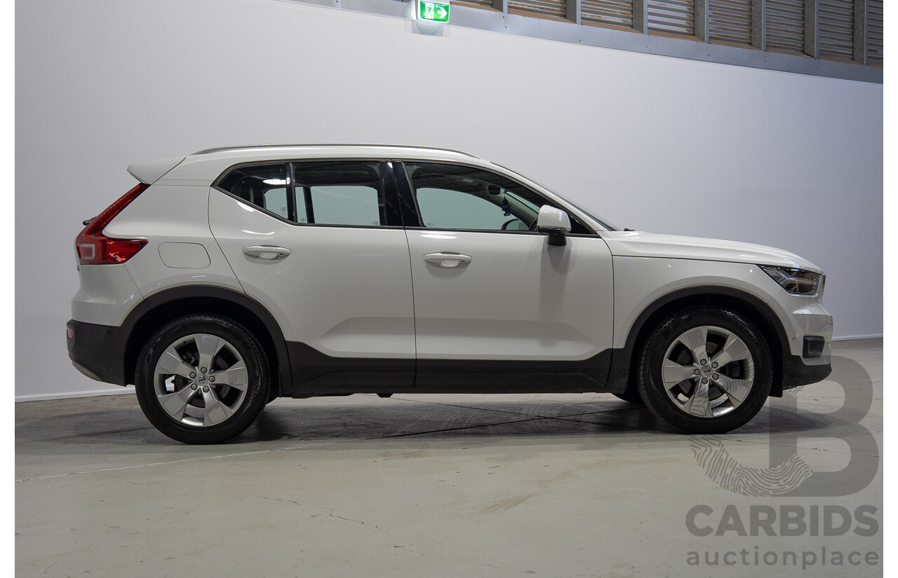 07/2018 Volvo Xc40 T4 Momentum (FWD) 536 MY19 4d Wagon White Turbo 2.0L