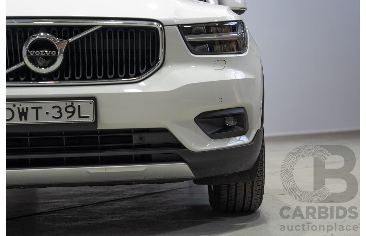 07/2018 Volvo Xc40 T4 Momentum (FWD) 536 MY19 4d Wagon White Turbo 2.0L