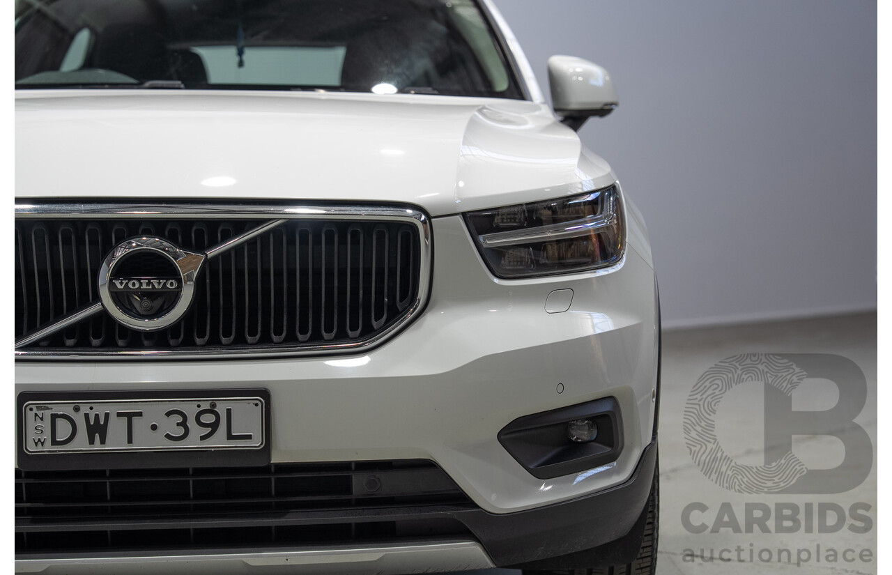 07/2018 Volvo Xc40 T4 Momentum (FWD) 536 MY19 4d Wagon White Turbo 2.0L