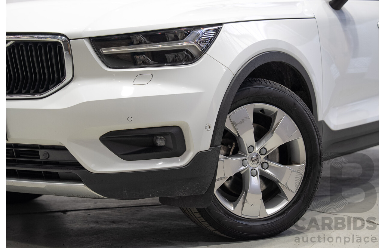 07/2018 Volvo Xc40 T4 Momentum (FWD) 536 MY19 4d Wagon White Turbo 2.0L