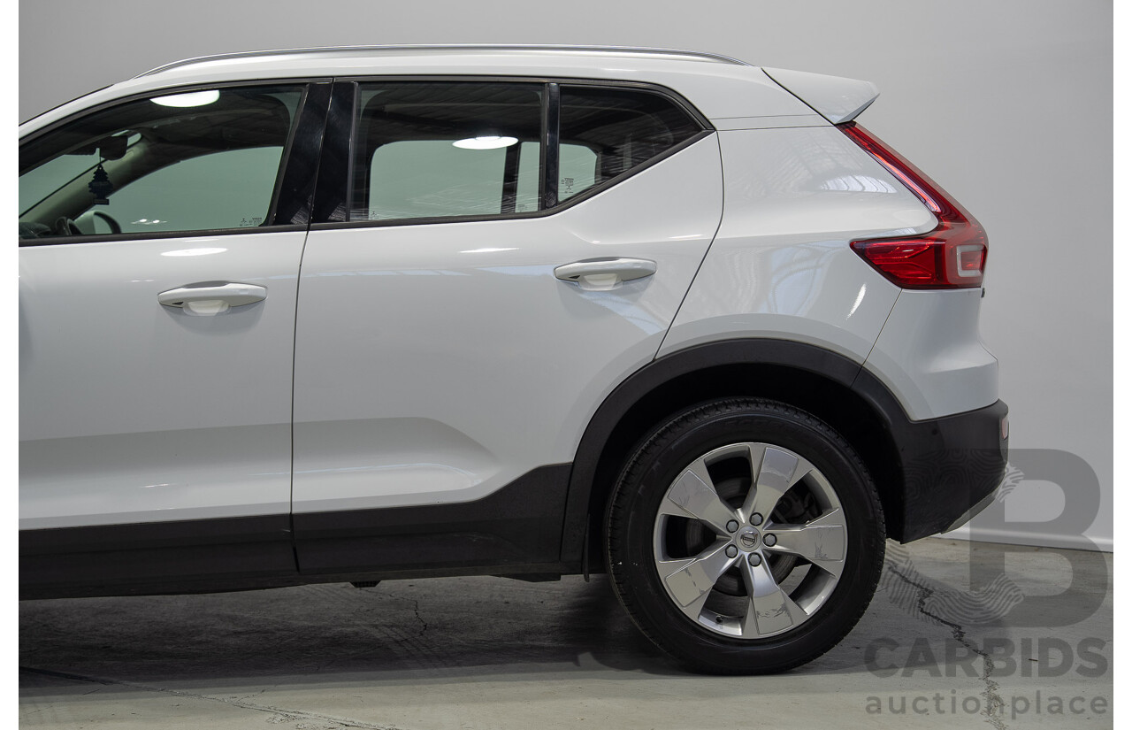07/2018 Volvo Xc40 T4 Momentum (FWD) 536 MY19 4d Wagon White Turbo 2.0L