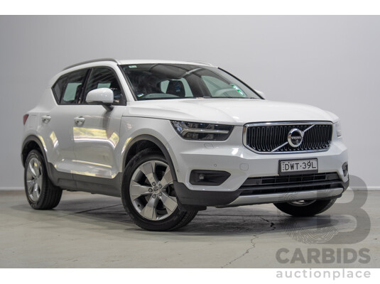 07/2018 Volvo Xc40 T4 Momentum (FWD) 536 MY19 4d Wagon White Turbo 2.0L