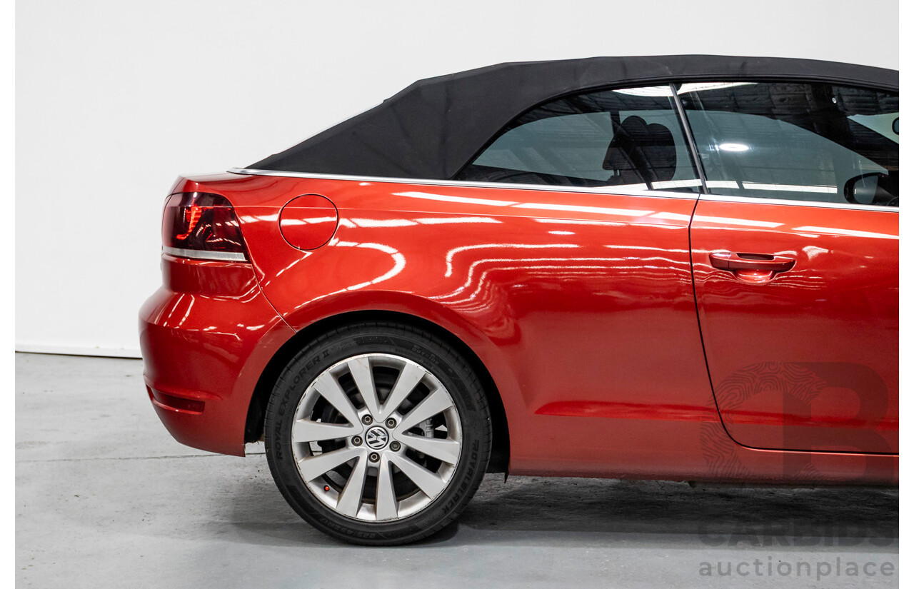3/2013 Volkswagen Golf 118 TSI 1C MY13 2d Cabriolet Sunset Red Metallic Turbo & Supercharged 1.4L