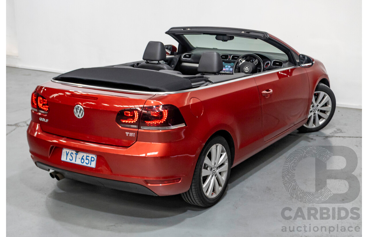 3/2013 Volkswagen Golf 118 TSI 1C MY13 2d Cabriolet Sunset Red Metallic Turbo & Supercharged 1.4L