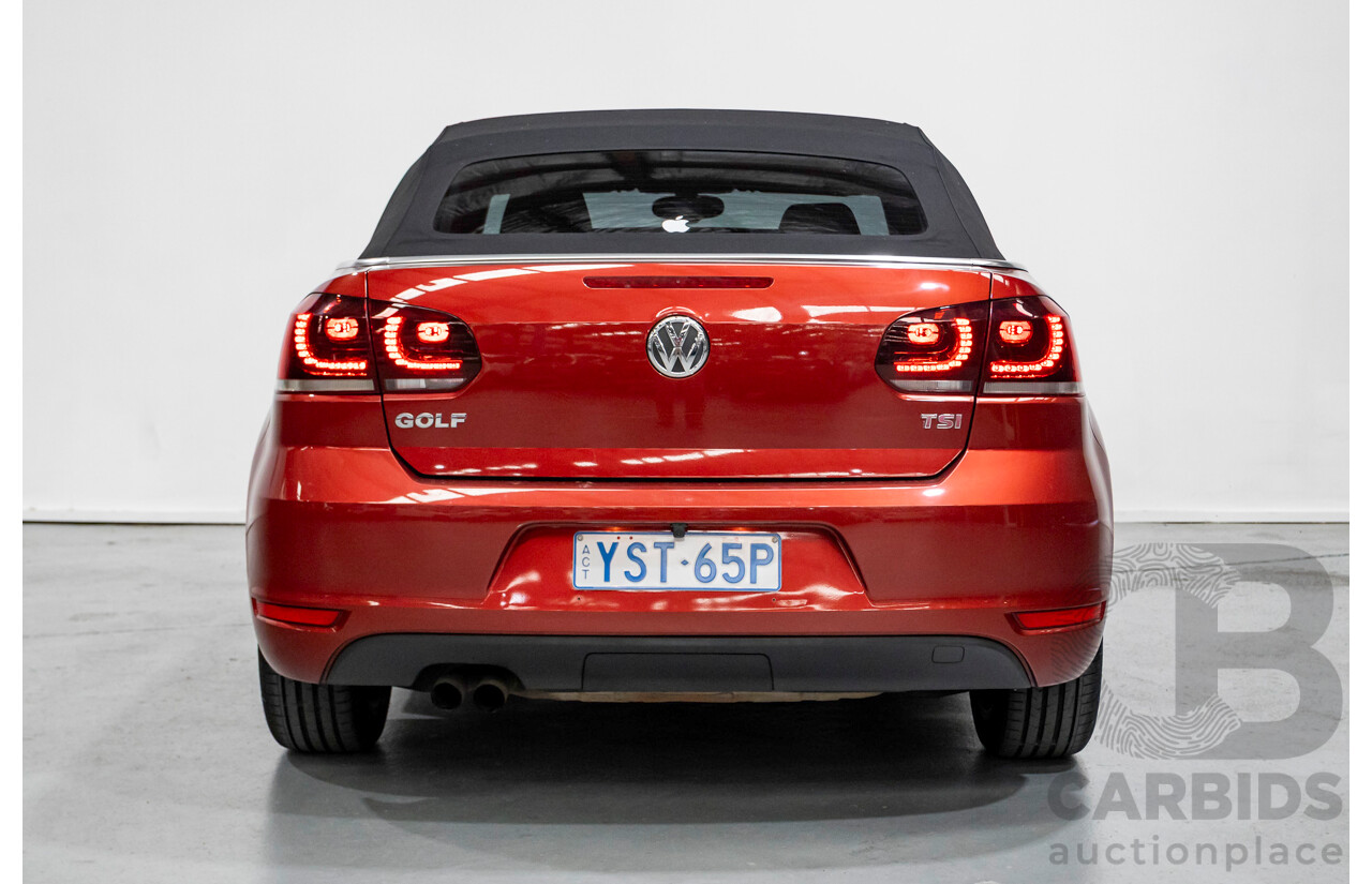 3/2013 Volkswagen Golf 118 TSI 1C MY13 2d Cabriolet Sunset Red Metallic Turbo & Supercharged 1.4L