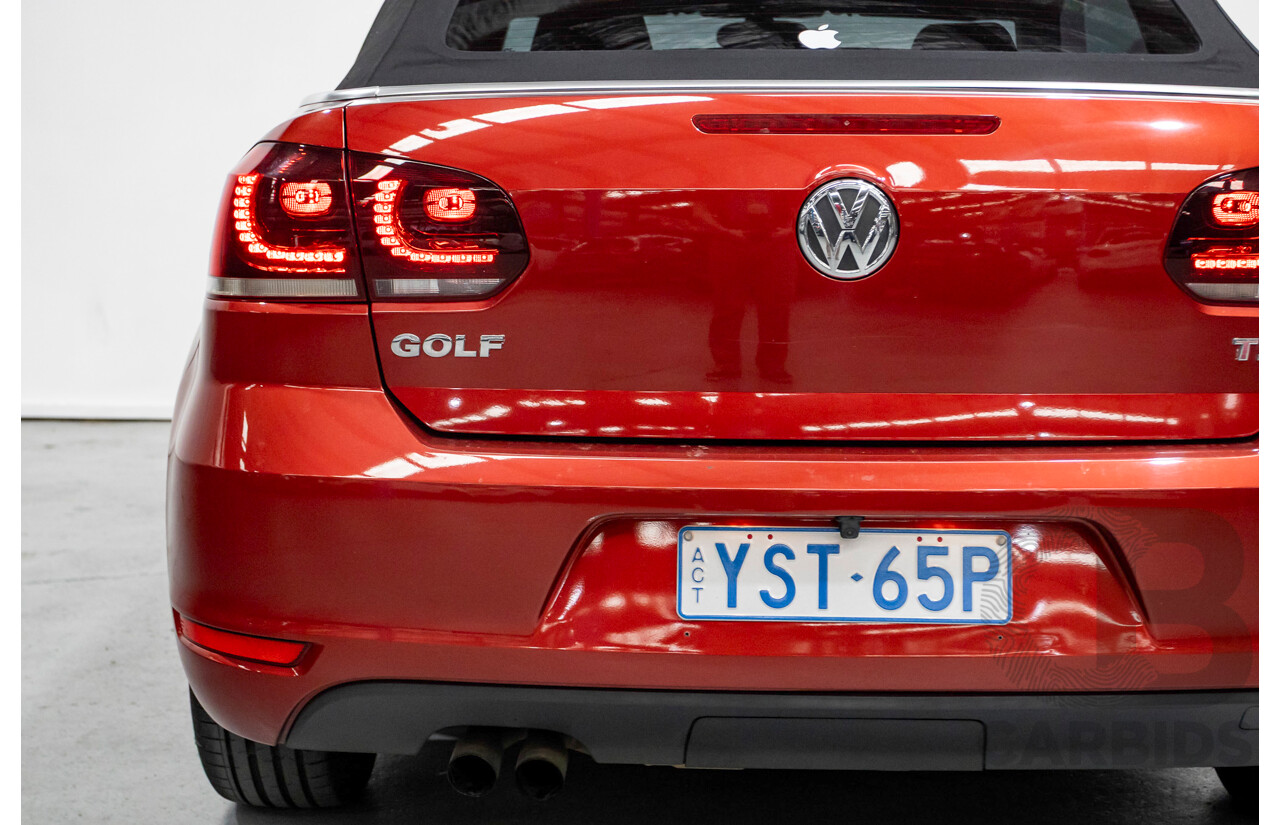 3/2013 Volkswagen Golf 118 TSI 1C MY13 2d Cabriolet Sunset Red Metallic Turbo & Supercharged 1.4L