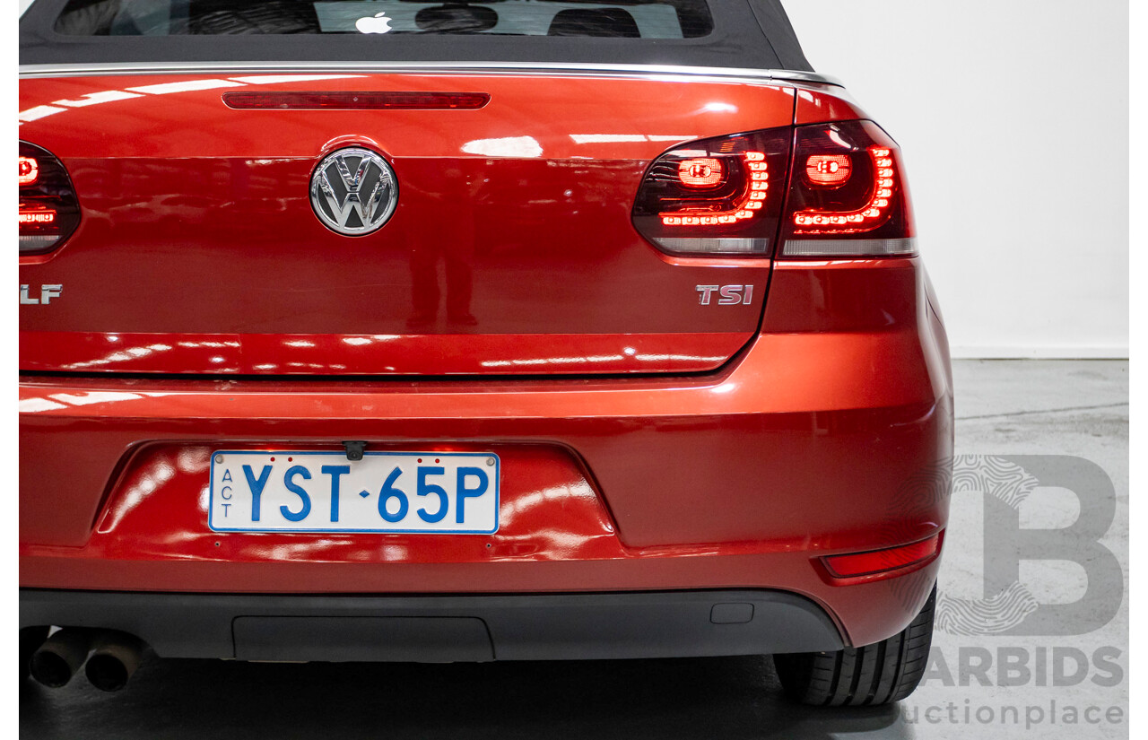 3/2013 Volkswagen Golf 118 TSI 1C MY13 2d Cabriolet Sunset Red Metallic Turbo & Supercharged 1.4L