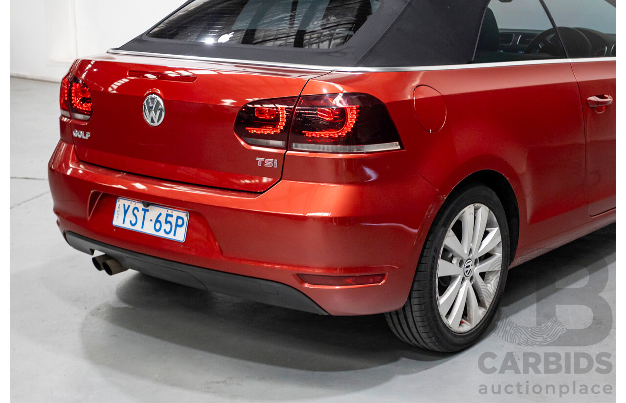 3/2013 Volkswagen Golf 118 TSI 1C MY13 2d Cabriolet Sunset Red Metallic Turbo & Supercharged 1.4L
