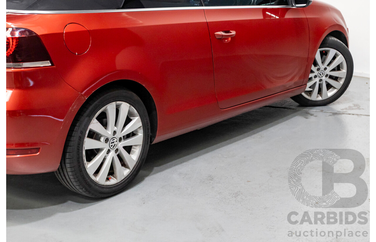 3/2013 Volkswagen Golf 118 TSI 1C MY13 2d Cabriolet Sunset Red Metallic Turbo & Supercharged 1.4L