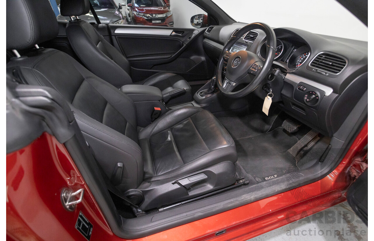 3/2013 Volkswagen Golf 118 TSI 1C MY13 2d Cabriolet Sunset Red Metallic Turbo & Supercharged 1.4L