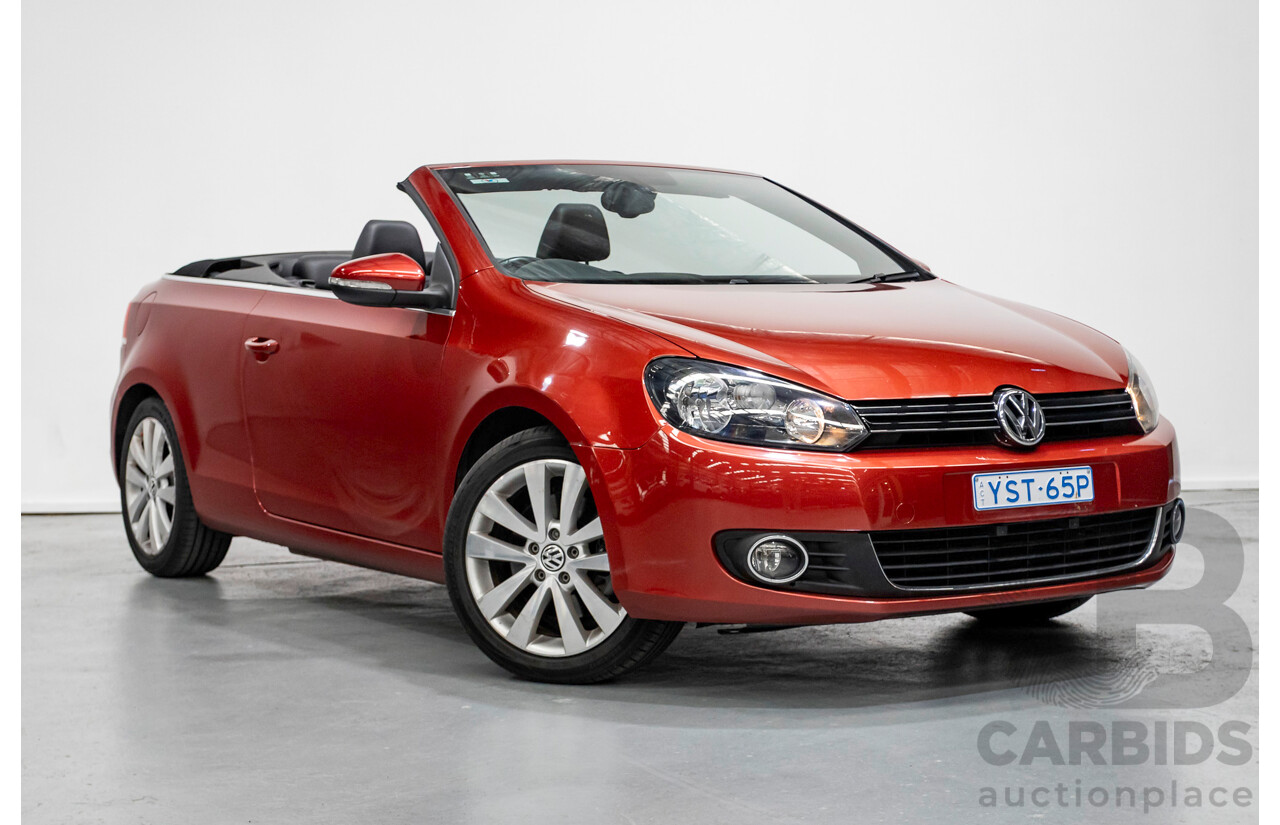 3/2013 Volkswagen Golf 118 TSI 1C MY13 2d Cabriolet Sunset Red Metallic Turbo & Supercharged 1.4L