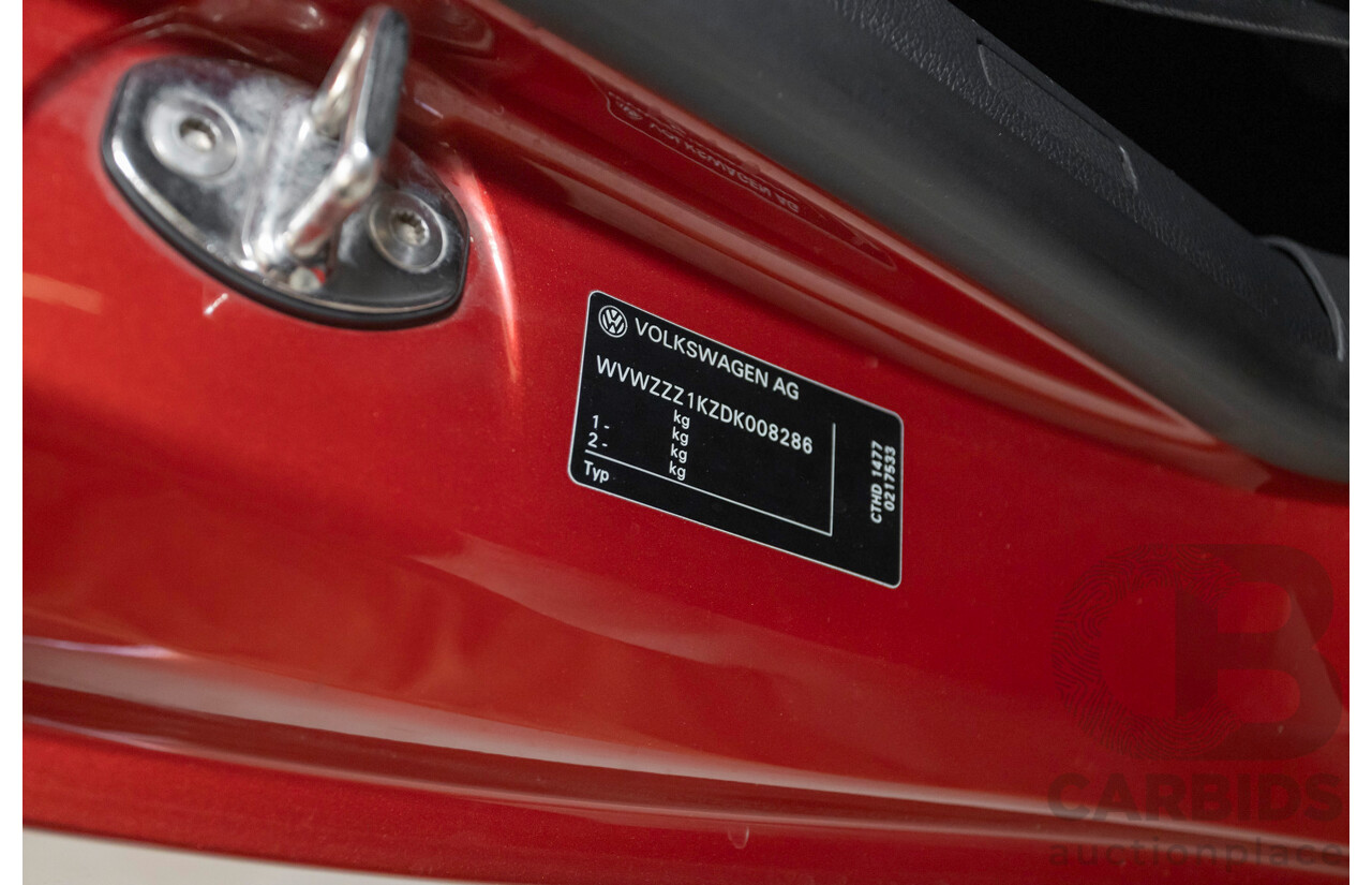 3/2013 Volkswagen Golf 118 TSI 1C MY13 2d Cabriolet Sunset Red Metallic Turbo & Supercharged 1.4L