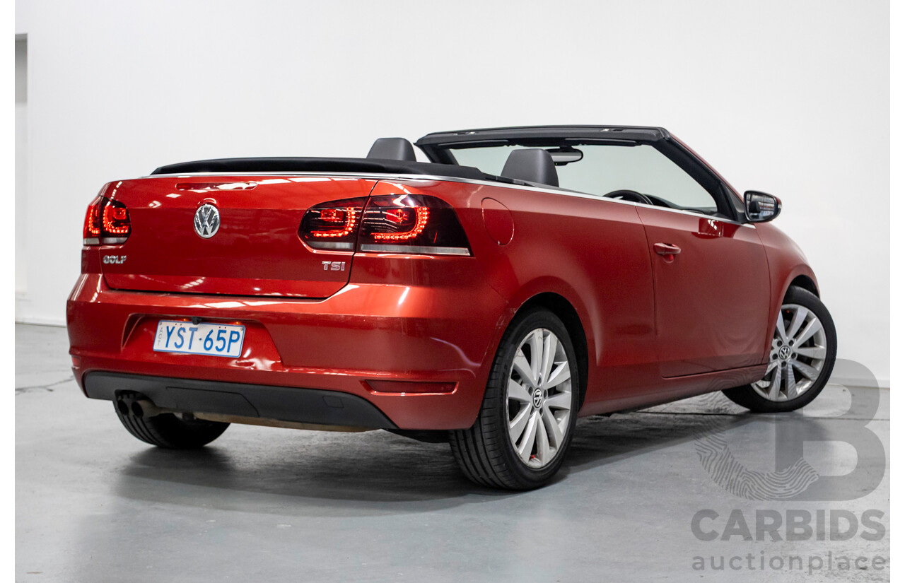 3/2013 Volkswagen Golf 118 TSI 1C MY13 2d Cabriolet Sunset Red Metallic Turbo & Supercharged 1.4L