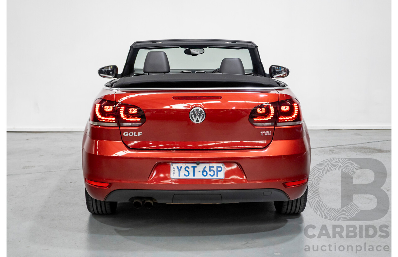 3/2013 Volkswagen Golf 118 TSI 1C MY13 2d Cabriolet Sunset Red Metallic Turbo & Supercharged 1.4L