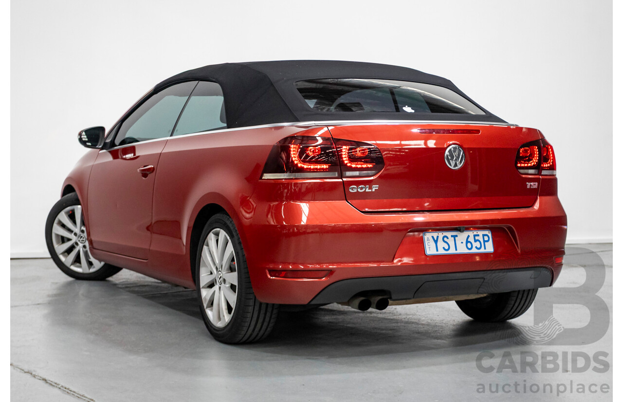3/2013 Volkswagen Golf 118 TSI 1C MY13 2d Cabriolet Sunset Red Metallic Turbo & Supercharged 1.4L