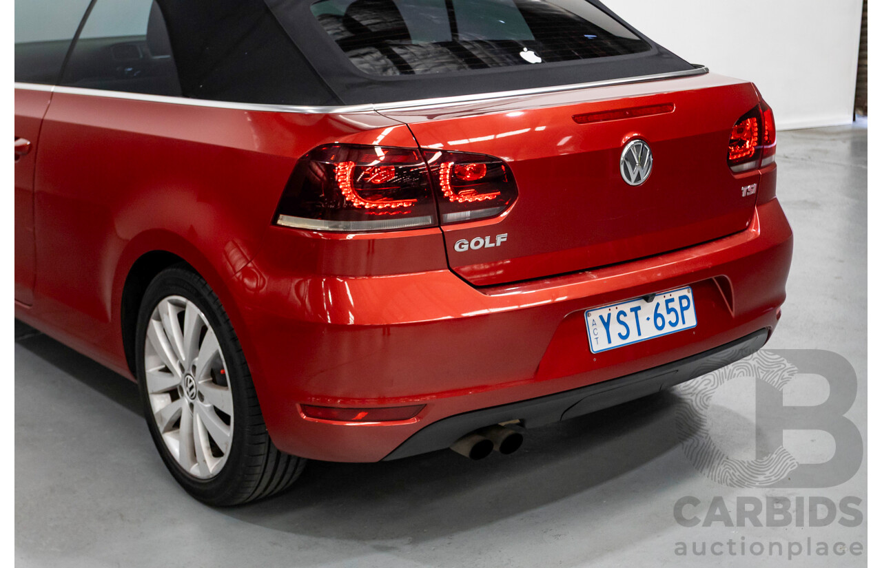 3/2013 Volkswagen Golf 118 TSI 1C MY13 2d Cabriolet Sunset Red Metallic Turbo & Supercharged 1.4L