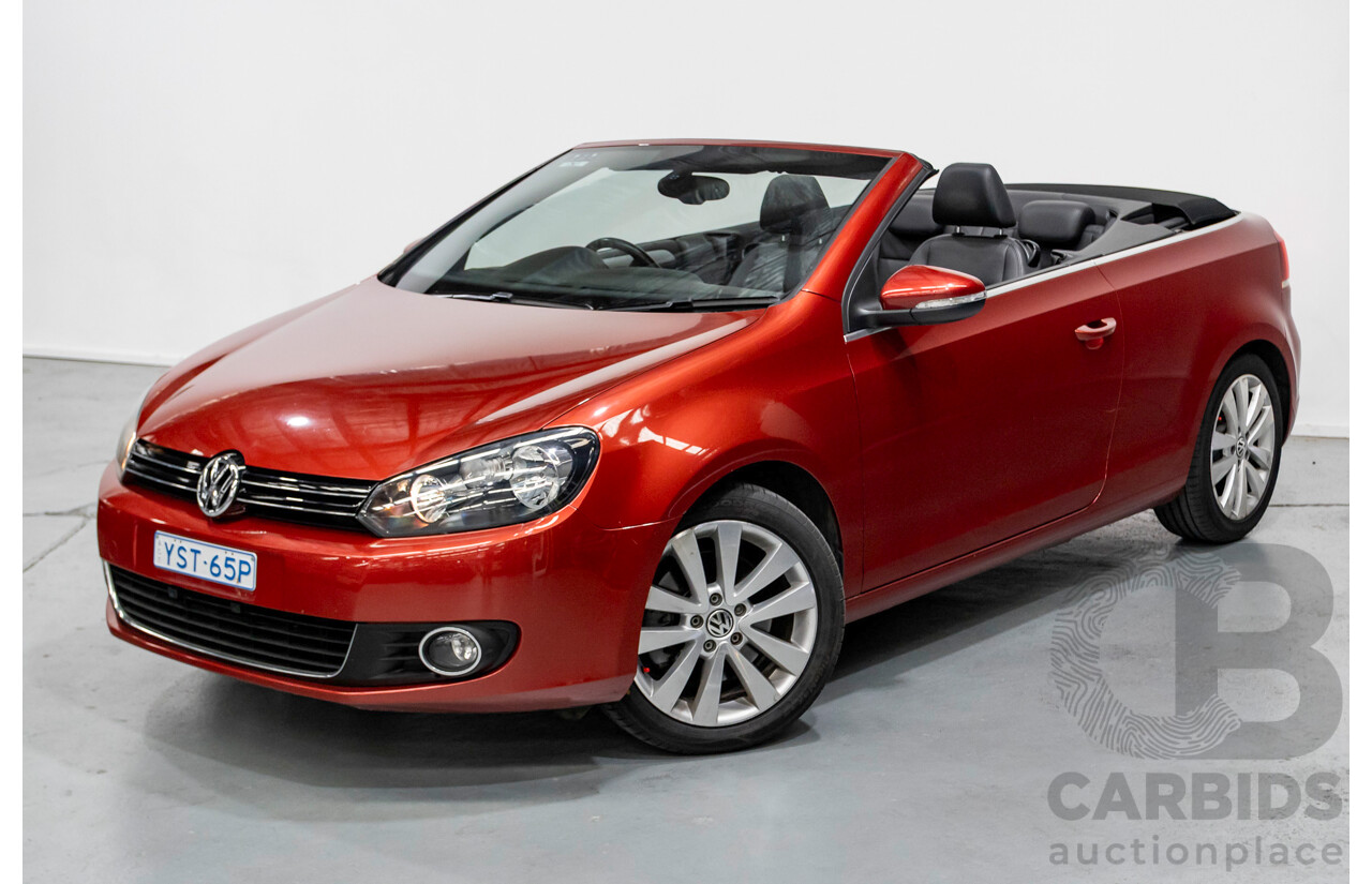 3/2013 Volkswagen Golf 118 TSI 1C MY13 2d Cabriolet Sunset Red Metallic Turbo & Supercharged 1.4L