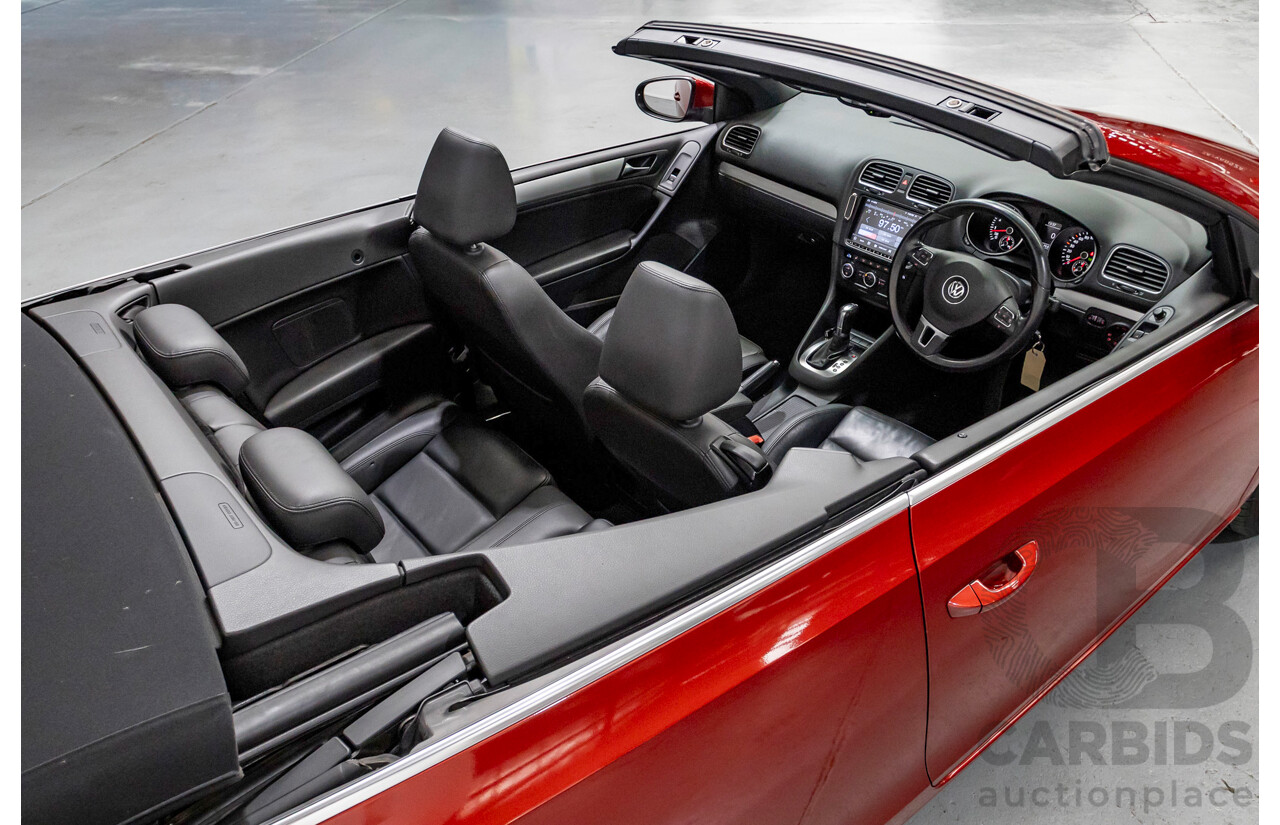 3/2013 Volkswagen Golf 118 TSI 1C MY13 2d Cabriolet Sunset Red Metallic Turbo & Supercharged 1.4L